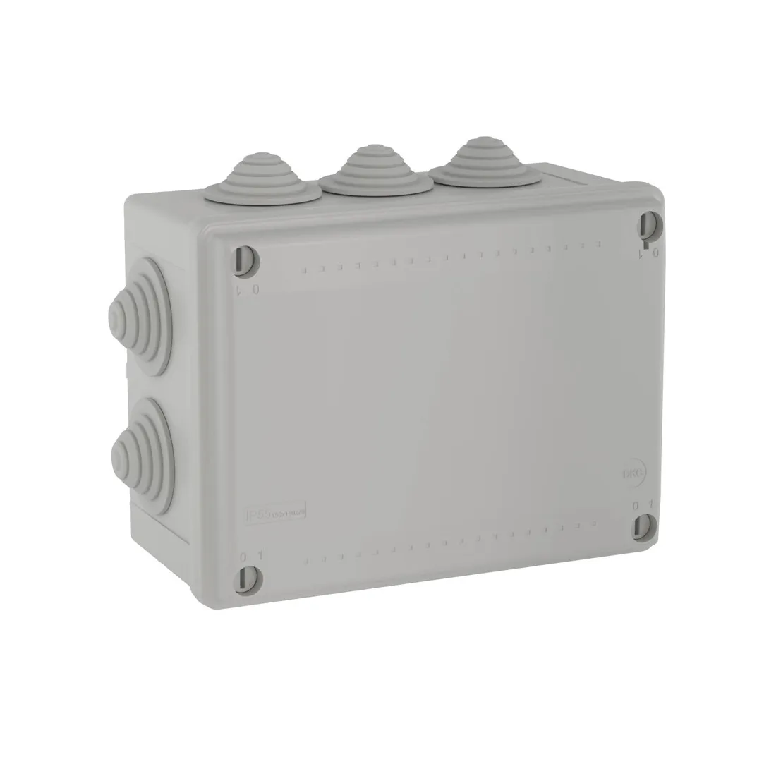 Коробка ответвительная с 10 кабельными вводами DKC 54100, д.32мм, IP55, 190х140х70 мм