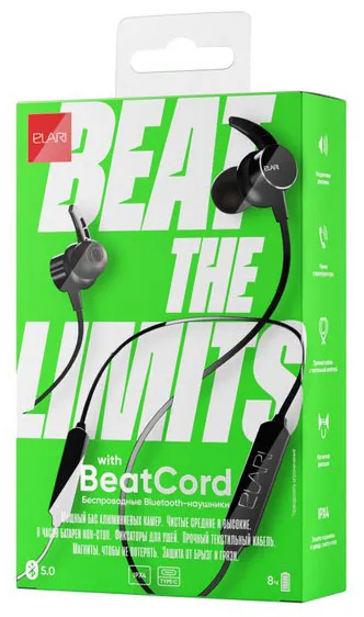 Наушники-вкладыши беспроводные ELARI BeatCord черный