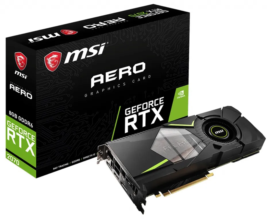 Видеокарта 8GB MSI GeForce RTX 2070 AERO