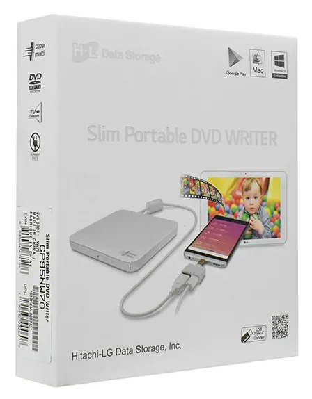 Внешний оптический привод LG HLDS GP95NW70 Slim White