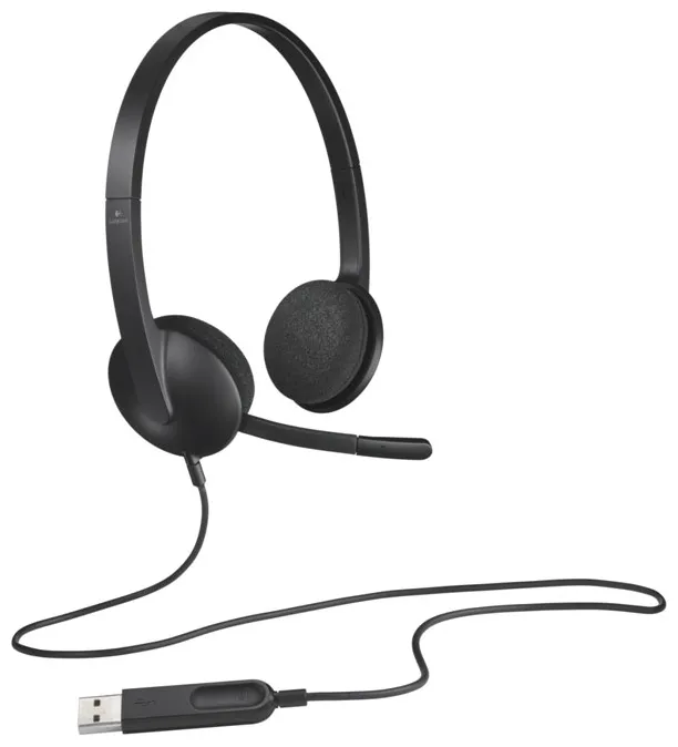 Наушники-гарнитура Logitech H340 Чёрный