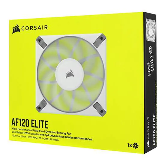 Кулер для корпуса Corsair AF120 ELITE CO-9050142-WW white