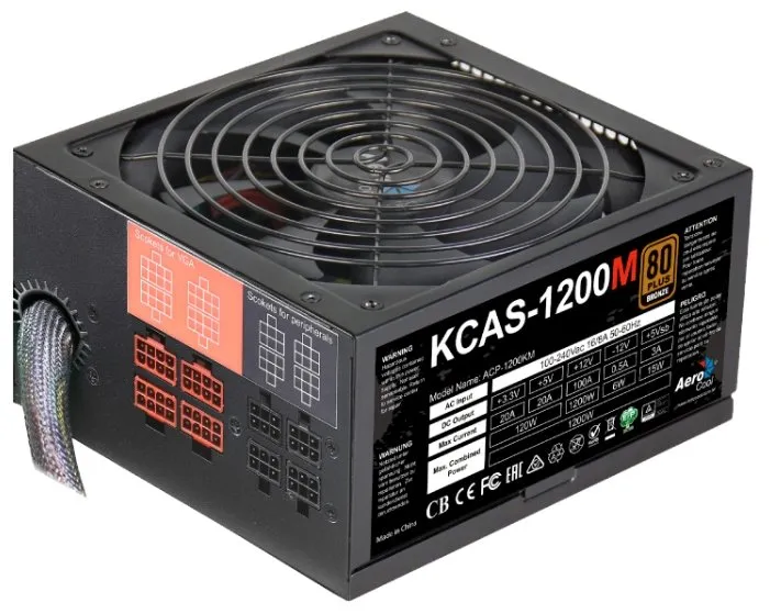 Блок питания Aerocool KCAS-1200M