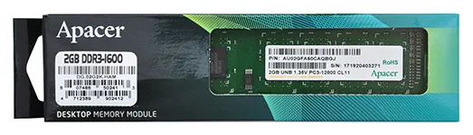 Оперативная память 2 GB Apacer DG.02G2K.HAM