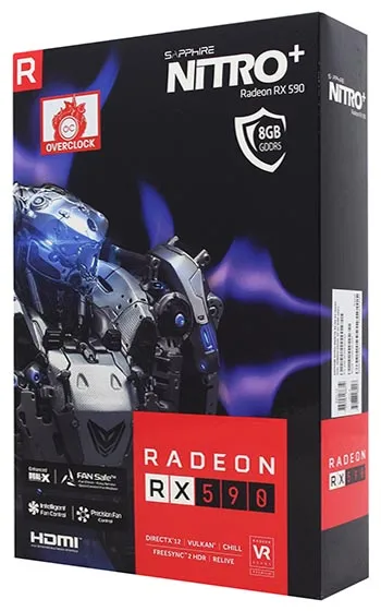Видеокарта 8 GB Sapphire NITRO+ RX 590 OC LITE