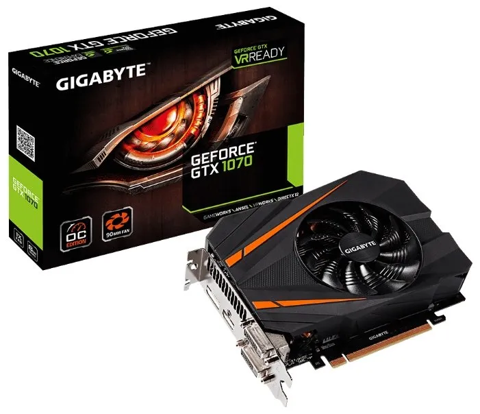 Видеокарта Gigabyte GTX 1070 GV-N1070IXOC-8GD