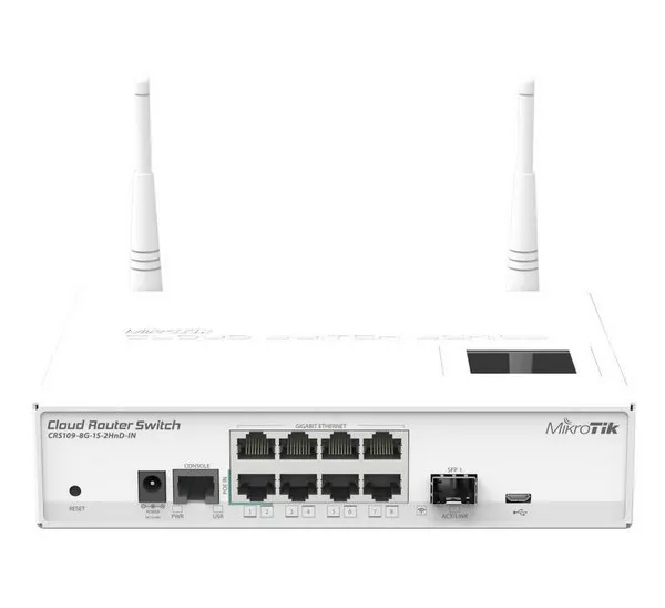 Коммутатор MikroTik CRS109-8G-1S-2HnD-IN