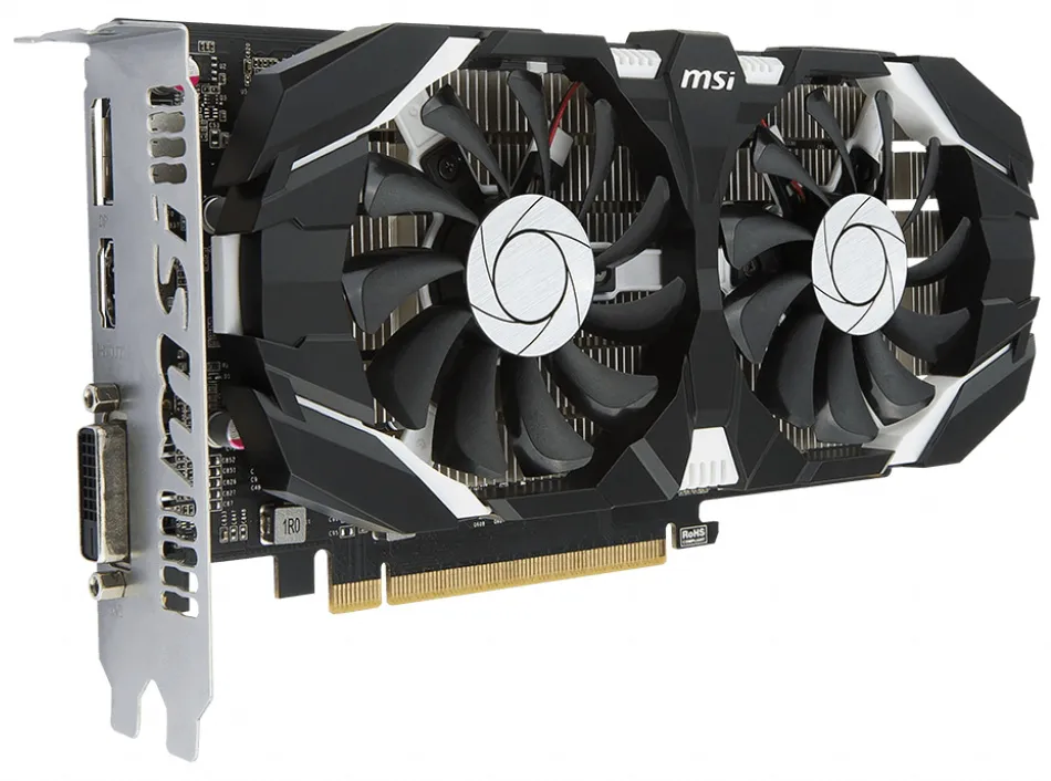 Видеокарта 4Gb MSI GTX 1050 Ti 4GT OCV1