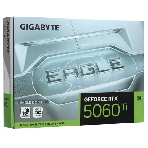 Видеокарта 16 GB Gigabyte RTX 5060 Ti EAGLE OC ICE GV-N506TEAGLEOC ICE-16GD