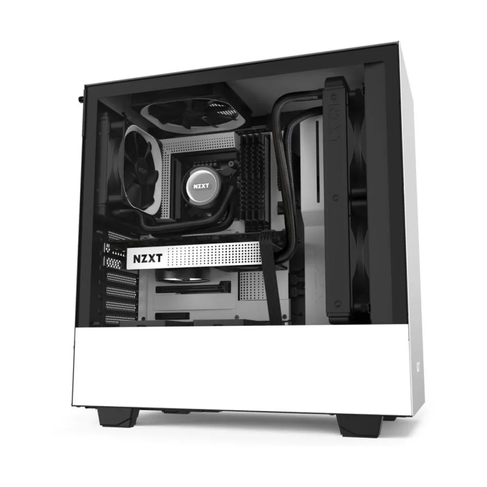 Корпус для ПК NZXT H510 CA-H510B-W1 white-black