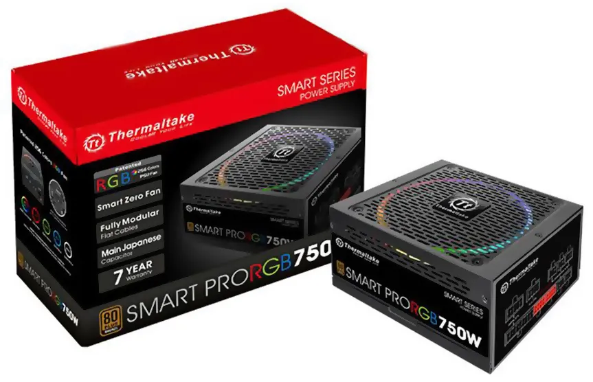 Блок питания 750W Thermaltake Smart Pro RGB PS-SPR-0750FPCBEU-R