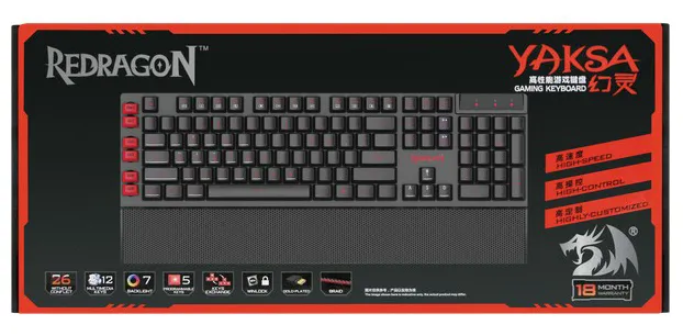 Клавиатура Defender Redragon YAKSA RU Black