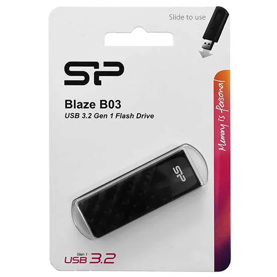 USB flash  64GB Silicon Power Blaze B03 SP064GBUF3B03V1K black