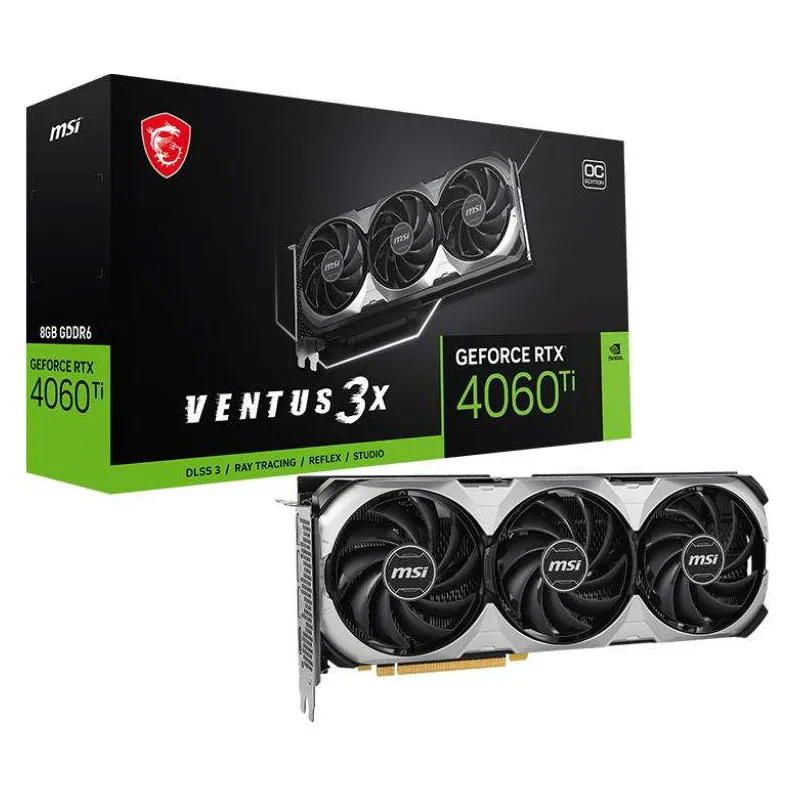 Видеокарта 8Gb MSI RTX 4060 TI VENTUS 3X 8G OC