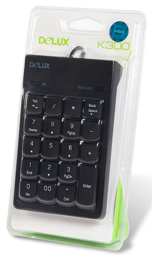 Клавиатура с цифровым блоком Delux DLK-300UB