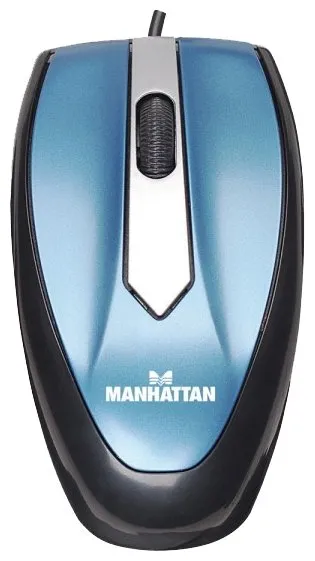 Компьютерная мышь оптическая Manhattan MO1 Синий