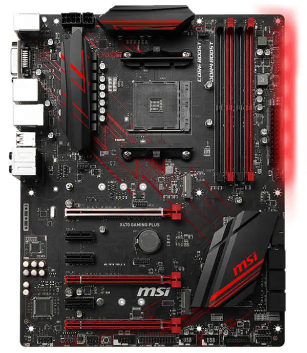 Материнская плата MSI X470 GAMING PLUS