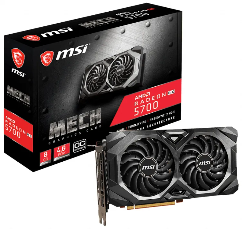 Видеокарта 8 GB MSI AMD RX 5700 MECH OC