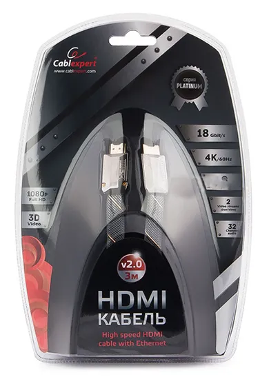 Кабель HDMI Cablexpert CC-P-HDMI04-3M