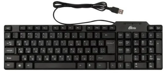 Клавиатура проводная Ritmix RKB-111 черный
