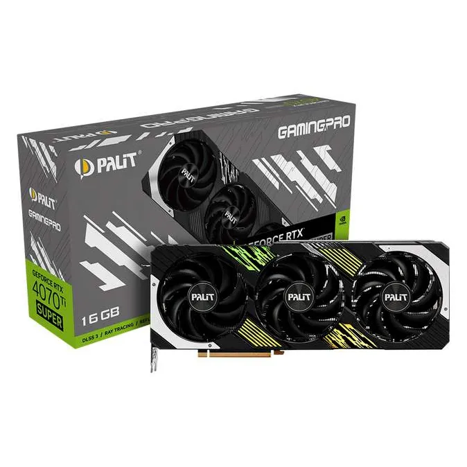 Видеокарта 16Gb PALIT RTX4070Ti SUPER GAMINGPRO 16GB NED47TS019T2-1043A
