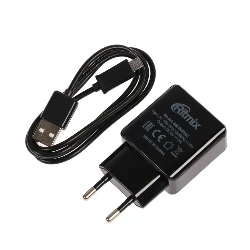 Зарядное устройство сетевое Ritmix RM-2095AC черный