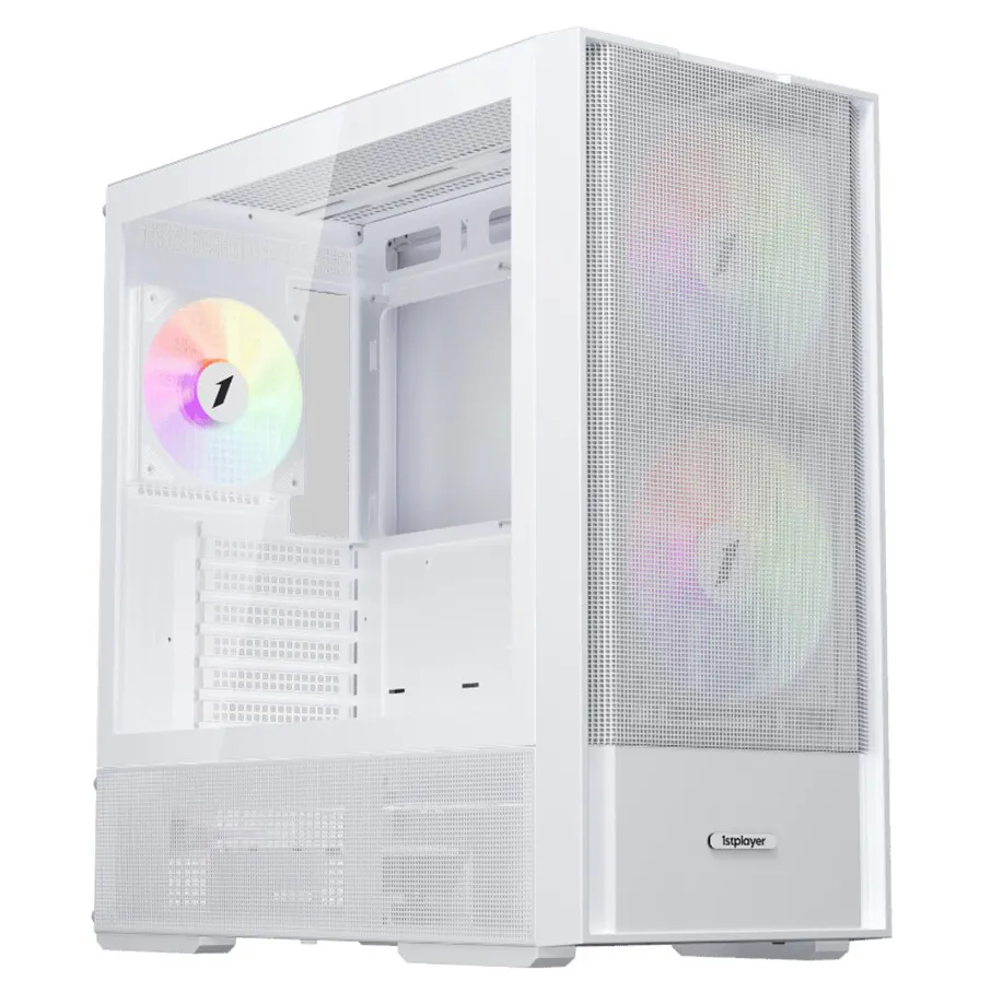 Корпус для ПК 1STPLAYER AU7 White AU7-WH-2FA7-14-W-2FA7R-W-1FA7-W