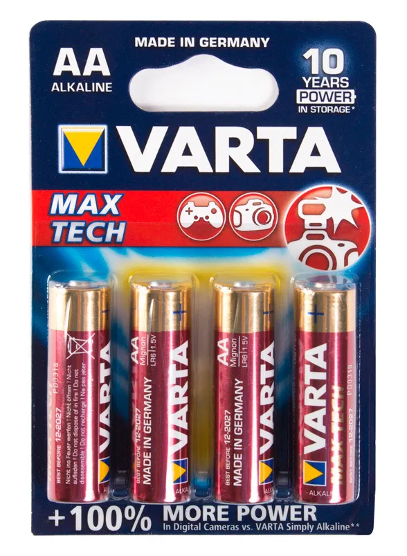 Батарейка VARTA LR6 Max tech 4шт