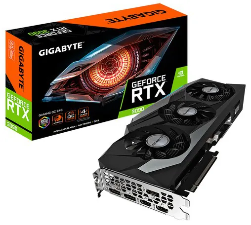 Видеокарта 24Gb Gigabyte RTX3090 GAMING OC 24G GV-N3090GAMING OC-24GD