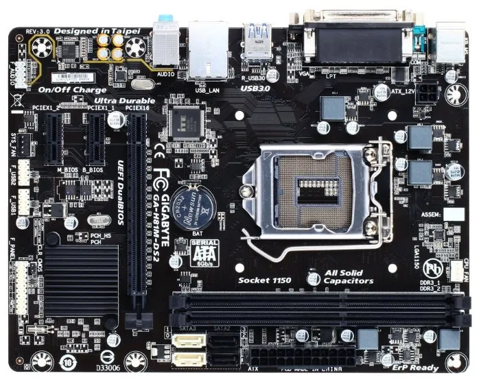 Материнская плата Gigabyte GA-H81M-DS2