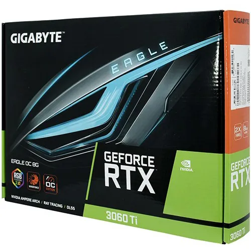 Видеокарта 8 GB Gigabyte RTX 3060TI GV-N306TEAGLE OC-8GD REV2.0