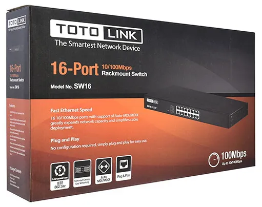 Коммутатор Totolink SW16