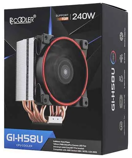 Кулер для CPU PCCooler GI-H58U B
