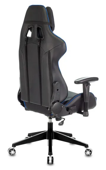 Игровое компьютерное кресло Zombie VIKING 4 AERO черный/синий