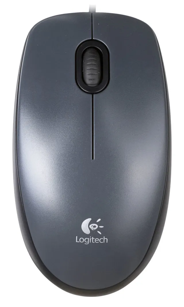 Мышь проводная Logitech M100 Grey
