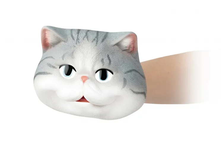 Игрушка-перчатка Same Toy Кот серый X336UT