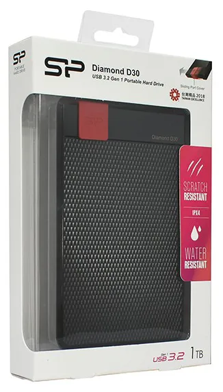 Внешний жесткий диск 1 TB Silicon Power D30 SP010TBPHDD3SS3K Black