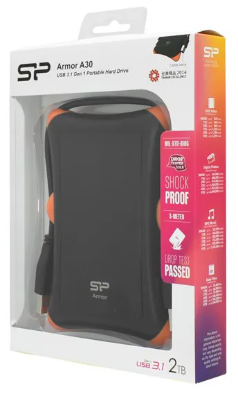 Внешний жесткий диск 2 TB Silicon Power A30 SP020TBPHDA30S3K Black