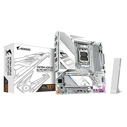 Материнская плата GIGABYTE X870M AORUS ELITE WF7 ICE