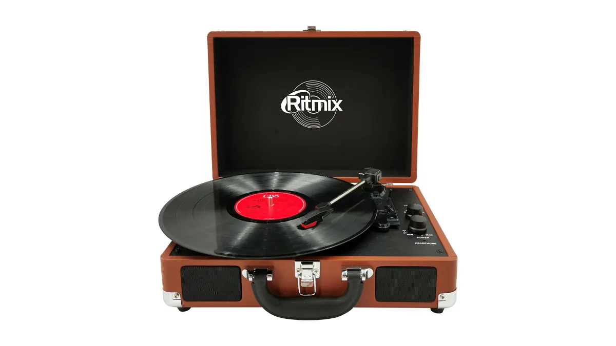 Проигрыватель виниловый Ritmix LP-160B коричневый
