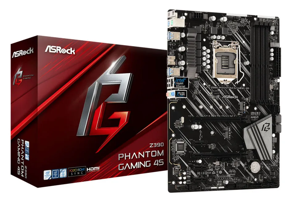 Геймерская Материнская плата ASRock Z390 PHANTOM GAMING 4S