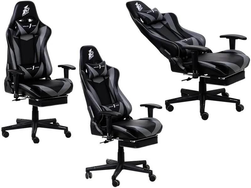 Игровое компьютерное кресло 1st Player FK3 Black/Gray