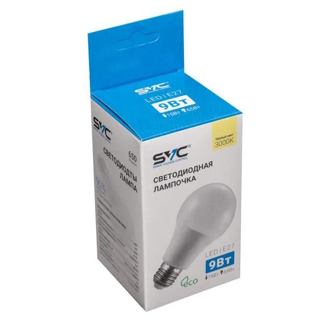 LED Лампа SVC LED G45-9W-E27-3000K