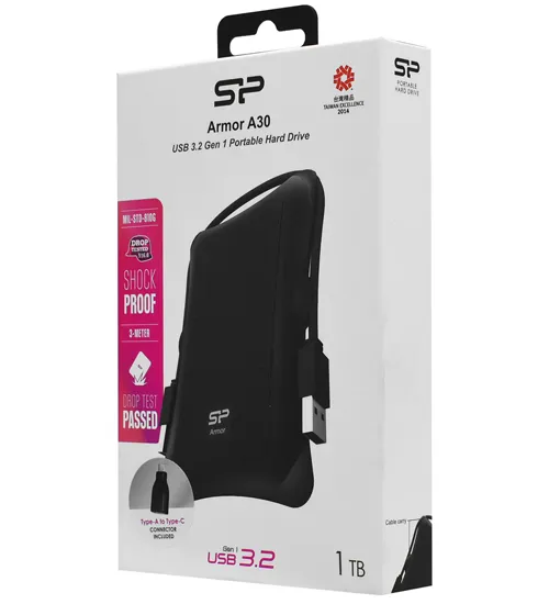 Внешний жесткий диск 1 TB Silicon Power A30 SP010TBPHDA30SCA black