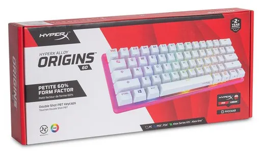 Клавиатура HyperX Alloy Origins 60 Pink 572Y6AA