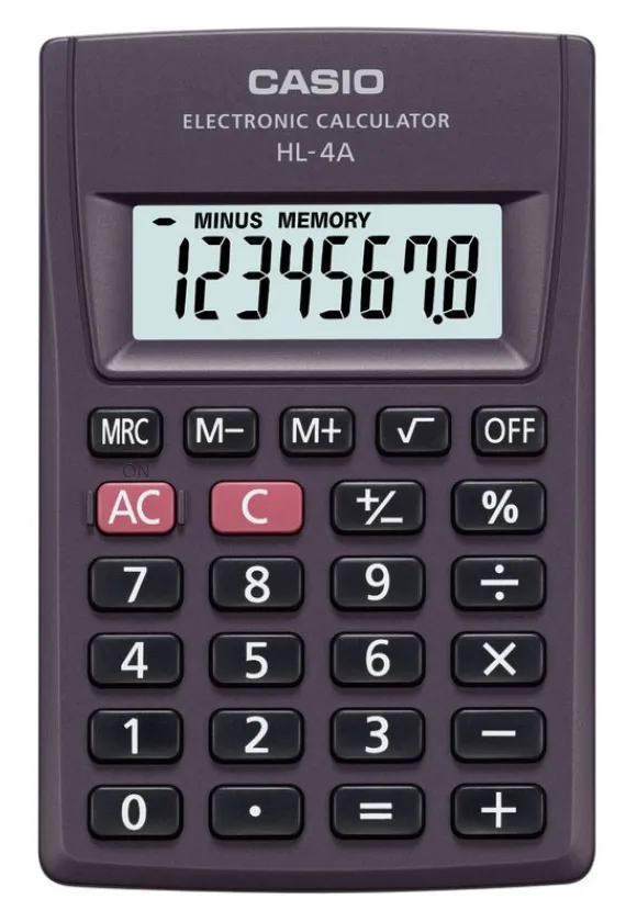 Калькулятор карманный CASIO HL-4A-S-EP