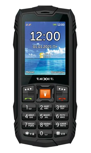 Мобильный телефон Texet TM-516R Черный