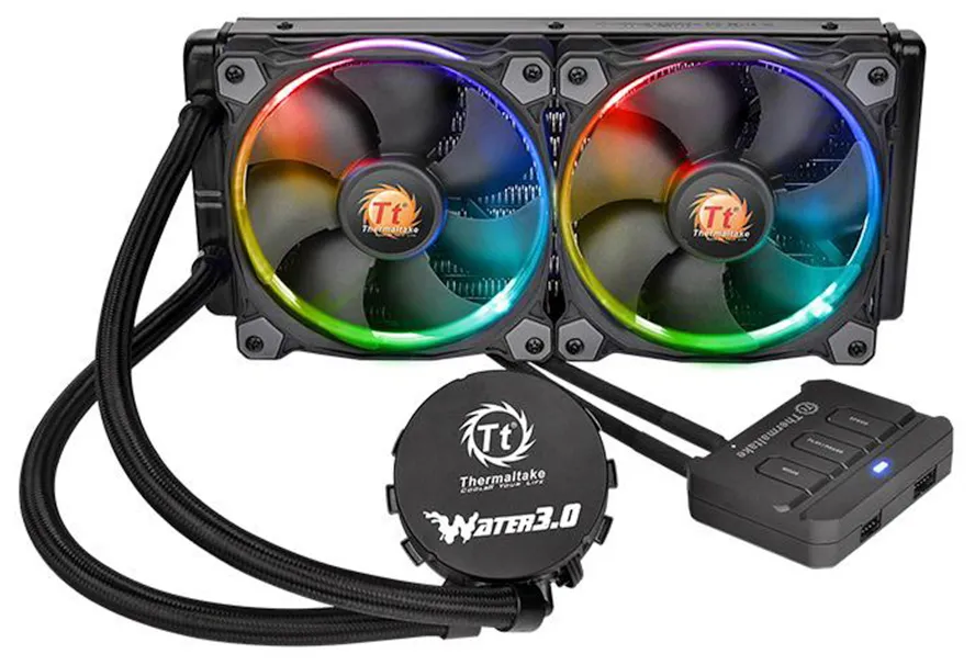 Водяное охлаждение Thermaltake Water 3.0 Riing RGB 240 CL-W107-PL12SW-A