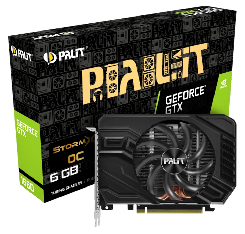 Видеокарта 6Gb Palit GTX1660 STORMX OC NE51660S18J9-165F