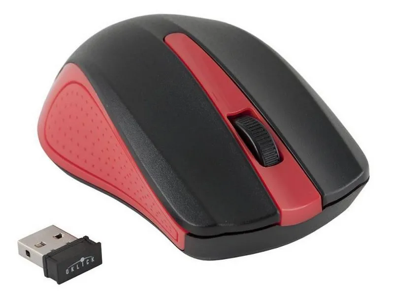 Компьютерная мышь Oklick 485MW Black-Red